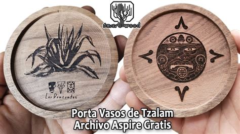 Portavasos De Tzalam Con Grabado Personalizado Laser Eco Router Pro