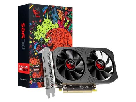 Placa De Video Pcyes Amd Radeon Rx 550 4gb Gddr5 128 Bits Dual Fan