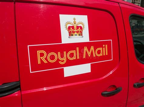 A Red Royal Mail Delivery Van For Parcels And Letters Editorial Stock