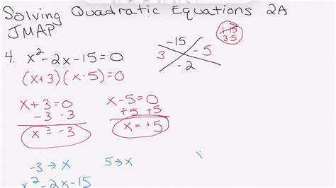 Solving Quadratic Equations With Factoring Video 1 Youtube