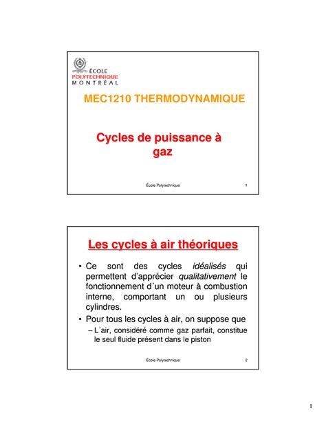 MEC1210CH9 format 2 Thermodynamics lessons and solutions École