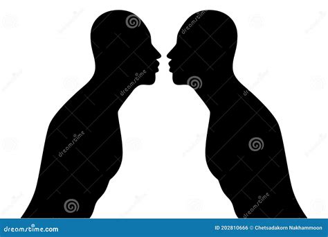 Vector De Silueta De Pareja Gay Sobre Blanco Ilustración del Vector Ilustración de amistad