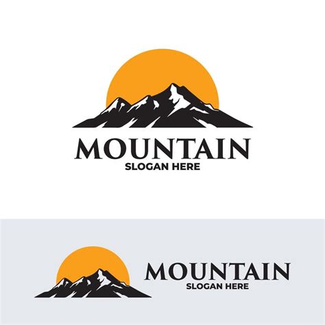 Illustration Vectorielle De Montagne Logo Design 17148025 Art Vectoriel