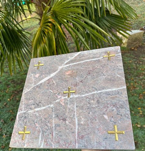 Proantic Marble Altar Stone 19th Century