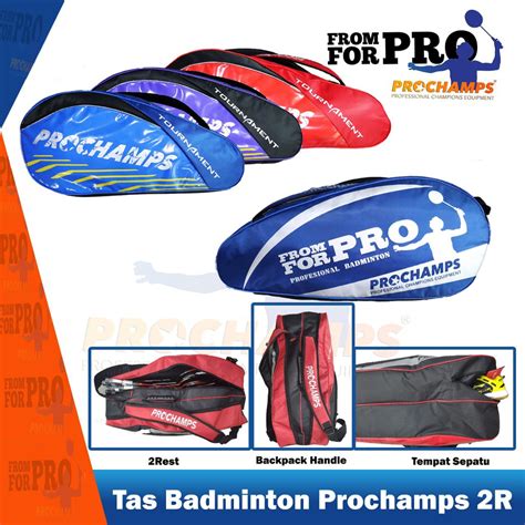 Jual Prochamps 2R Tas Prochamps Tas Badminton Original Shopee Indonesia