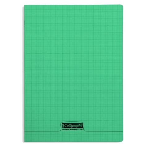 Stock Bureau Destockage CALLIGRAPHE 8000 POLYPRO Cahier piqué vert