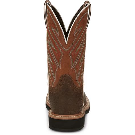 Justin Mens Stampede Eh Wellington Rubber Work Boots Academy