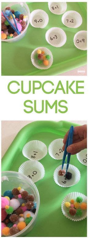 Cupcake Math Game Addition Activity For Kindergarten 1 Sınıf