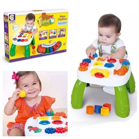 Mesa Didática Infantil Pedagógica Mesinha para Criança Play Time