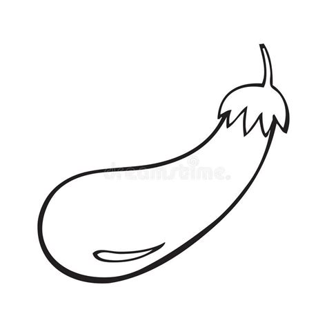 Black White Eggplant Icon Vector | White eggplant, Vegetable coloring pages, Bunny coloring pages