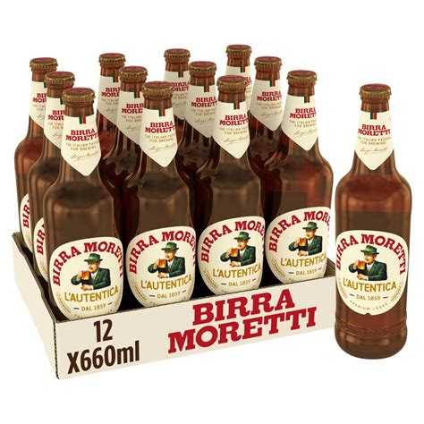 Birra Moretti Premium Lager Beer Bottle 660ml | BB Foodservice