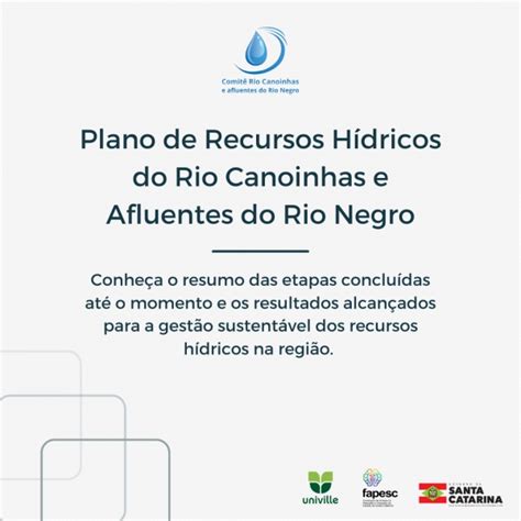 Divulgação do Plano de Recursos Hídricos da Bacia Hidrográfica do Rio