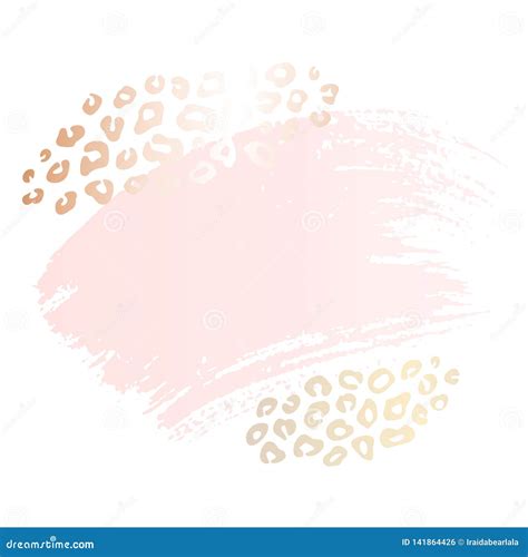 Golden Heart Pink Blank Nude Art Frames Card Design Brush Stroke Lines Points Gold Premium