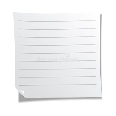 Note Collante Feuille De Papier Blanc Rappel D Informations Bloc