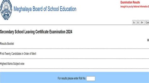 MBOSE Meghalaya Result 2024 Live Class 10th 12th Arts Results