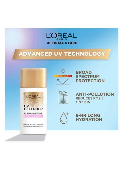 Preloved L Oreal Paris Uv Defender Serum Protector Sunscreen Bright