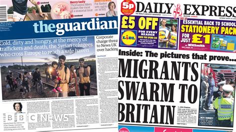 Newspaper Headlines Migration Facebook And Lords Reform Demands BBC