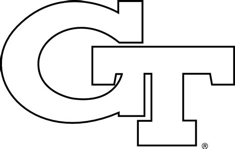 Georgia Tech Yellow Jackets Logo Black And White Georgia Tech Logo