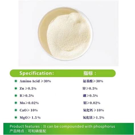 Calcium Magnesium Zinc Boron Molybdenum Amino Acid Chelated Fertilizer