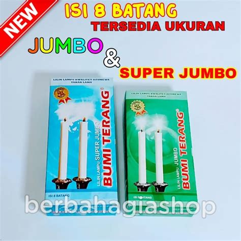 Jual Lilin Putih Besar Jumbo 2 Ukuran Bisa Untuk Mati Lampu Natal