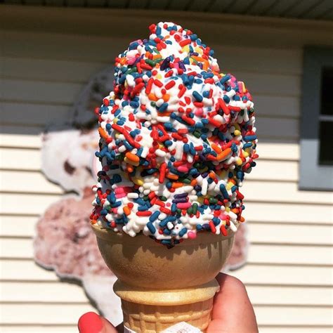 Rainbow Sprinkles Ice Cream Cone | Ice cream sprinkles, Rainbow ...