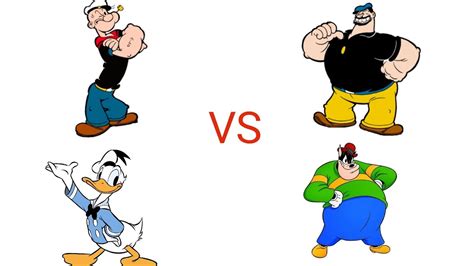 Mugen Popeye Donald Duck Vs Bluto Peg Leg Pete Part Youtube