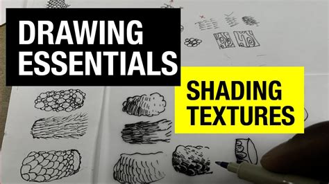 Essential Drawing Skills How To Draw Textures In Ink 3 Tips Youtube