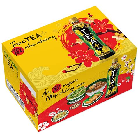 Thùng 24 Chai Trà Ô Long Tea Plus 455ml Chai Trà Uống Liền