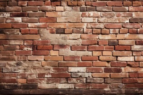 Premium Photo Brick Wall With New Brick Generated Ai