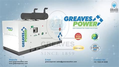 Greaves Power Diesel Generator Greaves Power Cpcb Iv 5 Kva Genset Authorized Wholesale Dealer