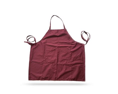 TABLIER BAVETTE EPAIS BORDEAUX AVEC 2 POCHES 1 U Sophissac