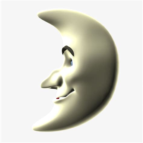 Moon Character 3D Model $6 - .3ds .c4d .dae .dxf .fbx .obj - Free3D