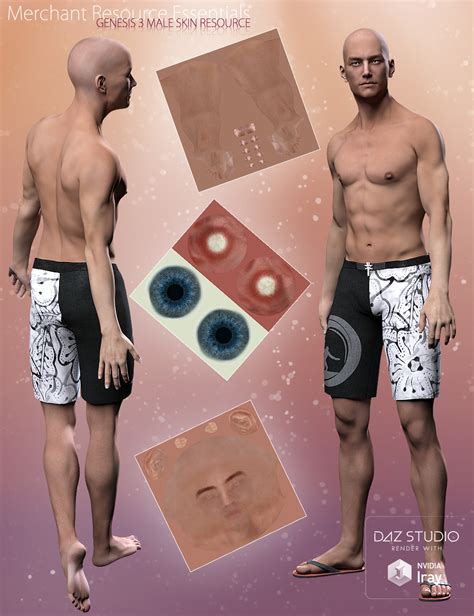 Merchant Base Skin Essentials For Genesis 3 Males S Daz 3D