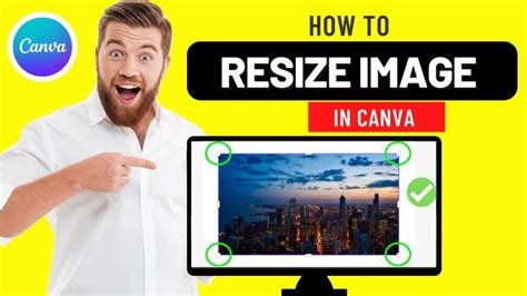 A Man Pointing At A Computer Screen With The Text How To Resize Image