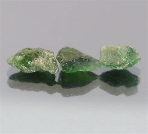 Tremendous 9 92ct Uncut Green Apatite Set Backroom Gems