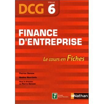finance dentreprise dcg epreuve  fiches dcg tout le cours en