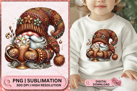 Christmas Gnome Png Sublimation Design Graphic By Zeth Studio