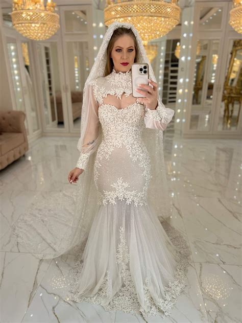 Vestido Analice Branco Nude Pedrarias Barbara Melo