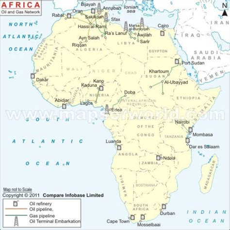 Oil In Africa Map | Map Of Africa