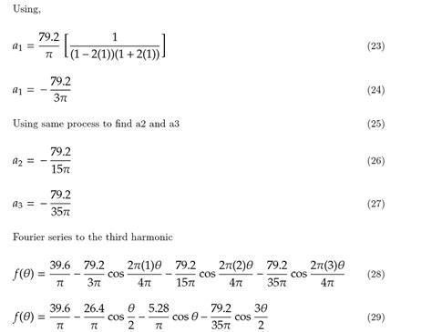 Fourier Series Full Wave Rectified Example