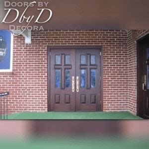 Custom Church 4 Lite Cross Doors Wood Entry Doors Doors By Decora