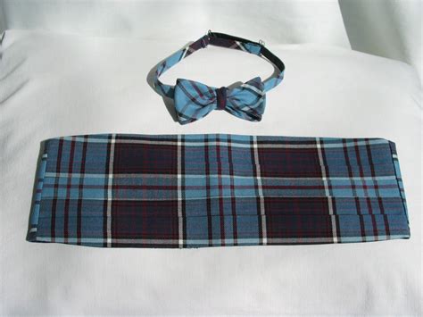 Royal Canadian Air Force Tartan Cummerbund And Tie Taylors Tartans