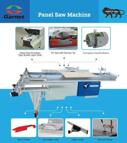 Garnet Heavy Duty Panel Saw Machine Made In India Mm Hp