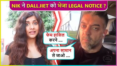 Dalljiet Kaur S Husband Nikhil Patel Sends Her Legal Notice Says