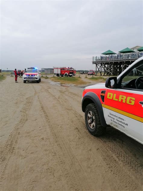 Einsatz Th K Wasser Person Im Wasser S Dstrand Vom Dlrg