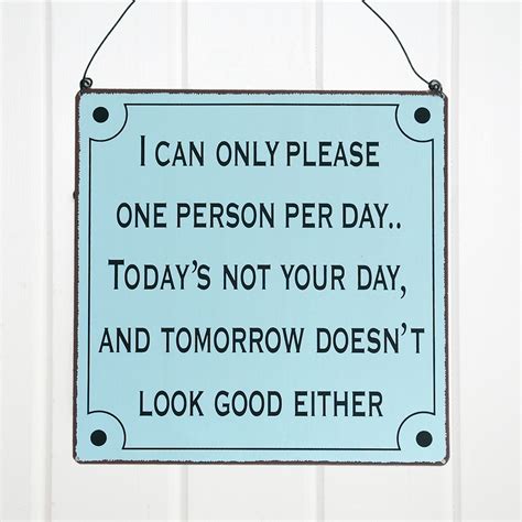 Please One Person Metal Sign Rex London Dotcomtshop
