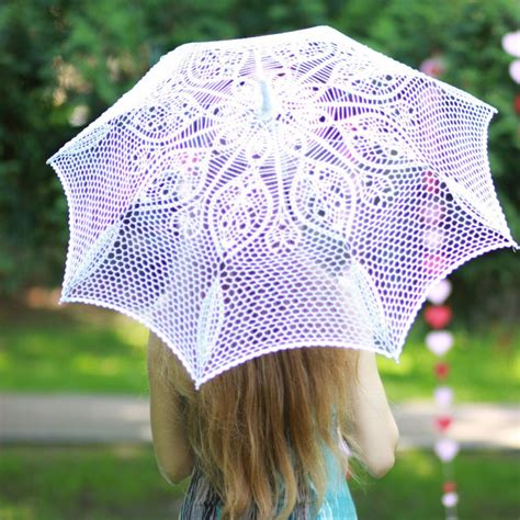 Promo Crochet Wedding Umbrella Sun Umbrella Gift Wedding Photo