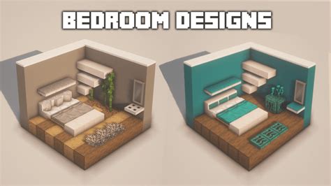 Bedroom Designs 🛌but This Time I Have A Tutorial👀 R Minecraftbuilds