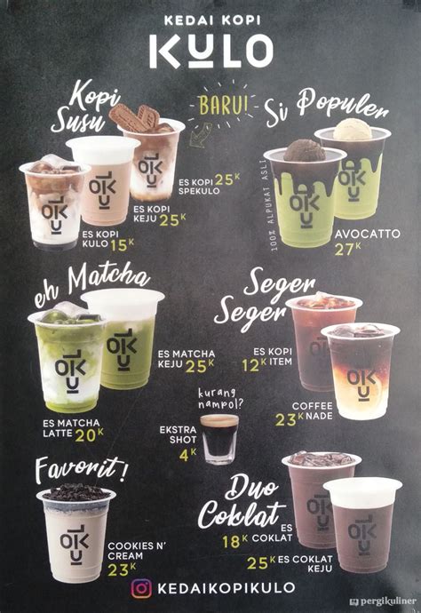 Selalu Diperbarui Menu Kedai Kopi Kulo Antapani Bandung