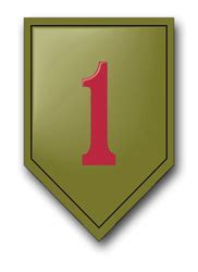 Army 1st Infantry 5 5 Patch Vinyl Transfer Decal